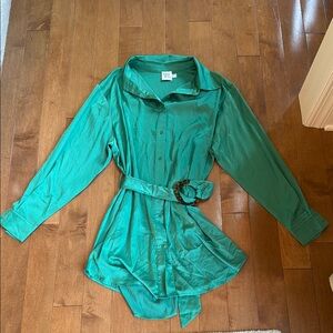 Princess Polly Green Shirt Dress